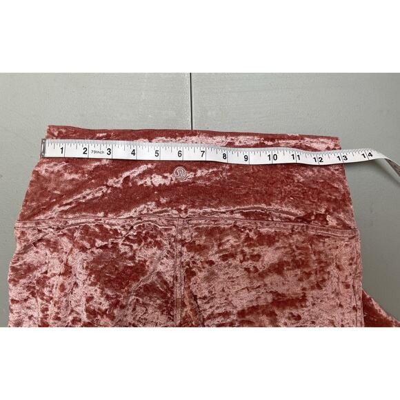 Lululemon Velvet Wunder Lounge‎ High Rise Leggings Pink Size 10 - Picture 4 of 7